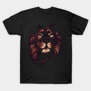 colored lion, indian lion T-Shirt